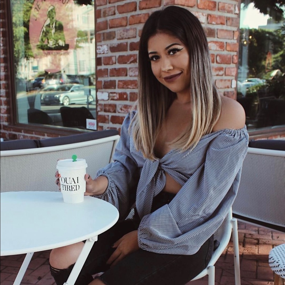 Verge Girl tie front top
